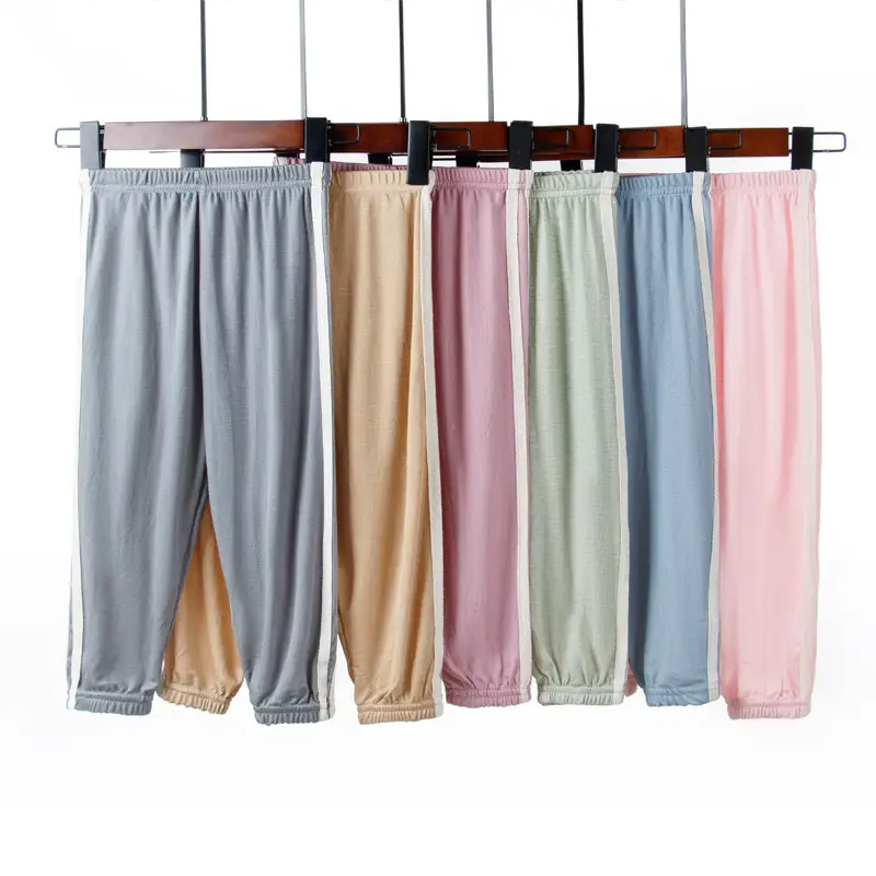 Pink Ice Silk Boys Girls Casual Shorts Summer Bloomers