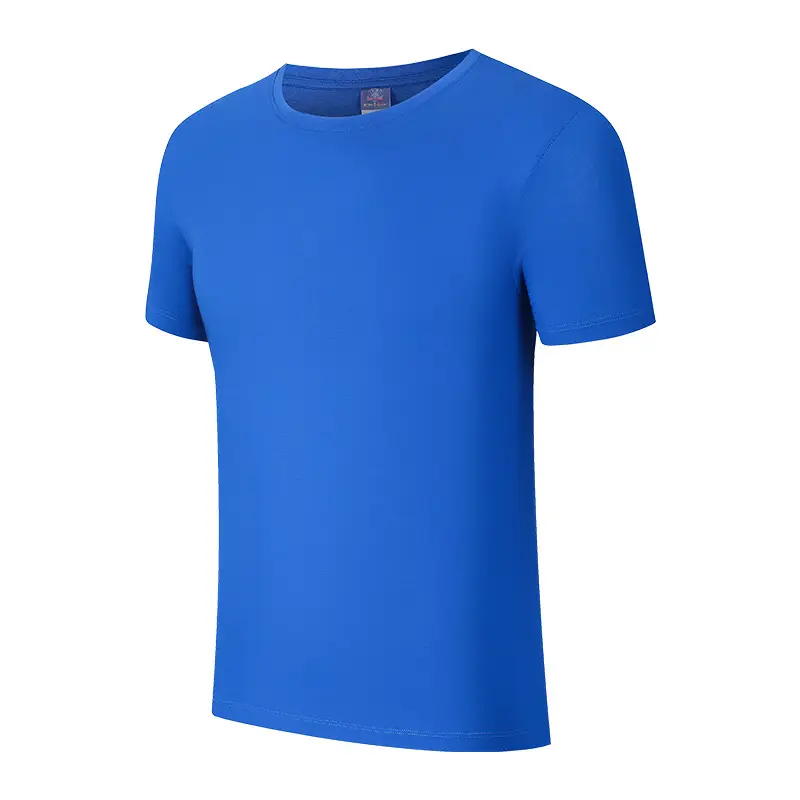 Men Grey Cotton Round Neck T-Shirt Short Sleeve