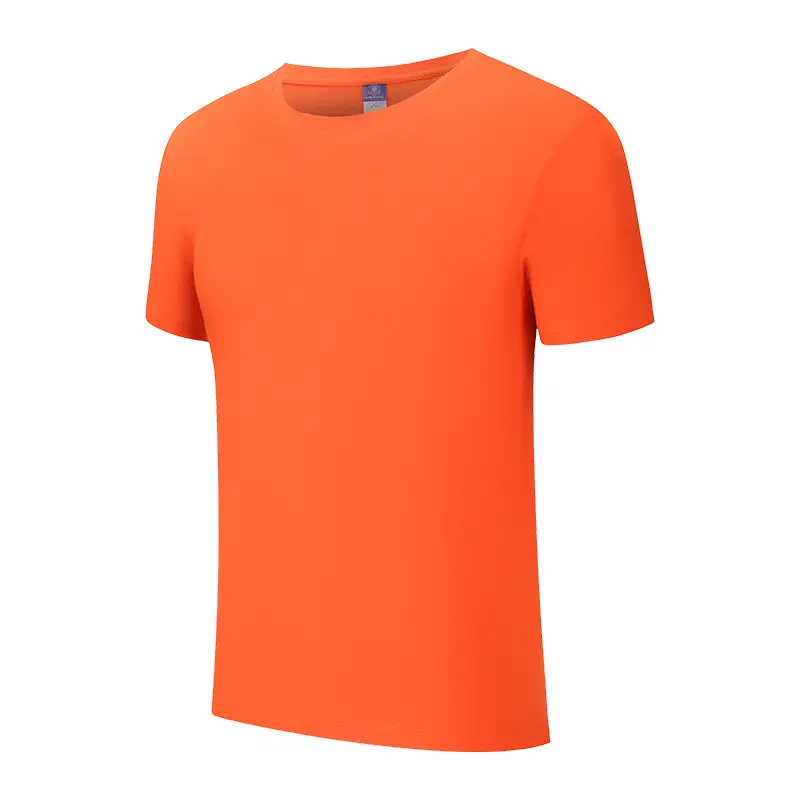 Men Grey Cotton Round Neck T-Shirt Short Sleeve