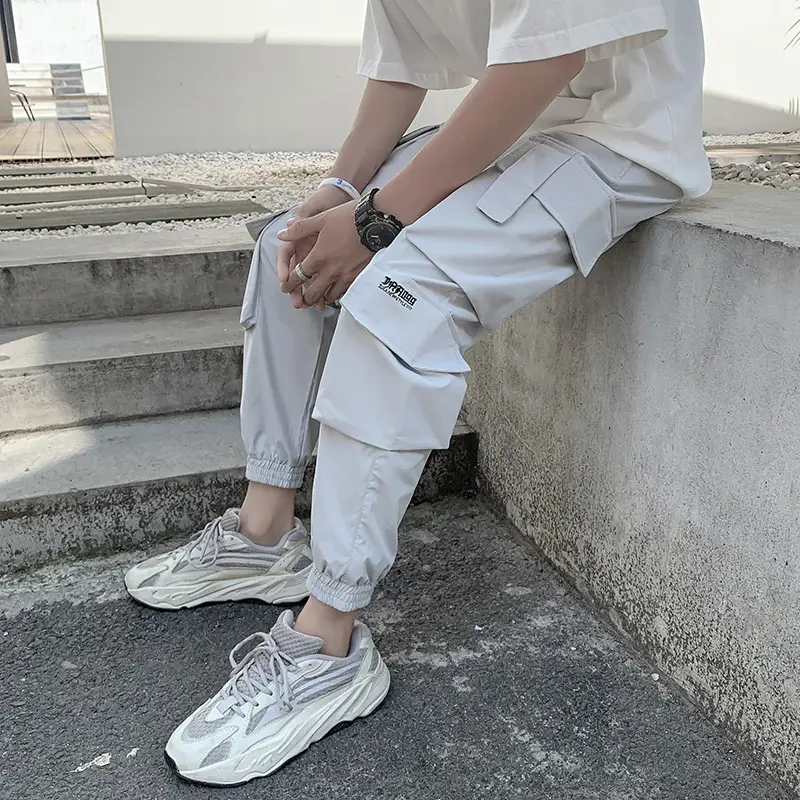 Men's Light Gray Ruffian Leg Overalls with Ruff Shoes - Image 5