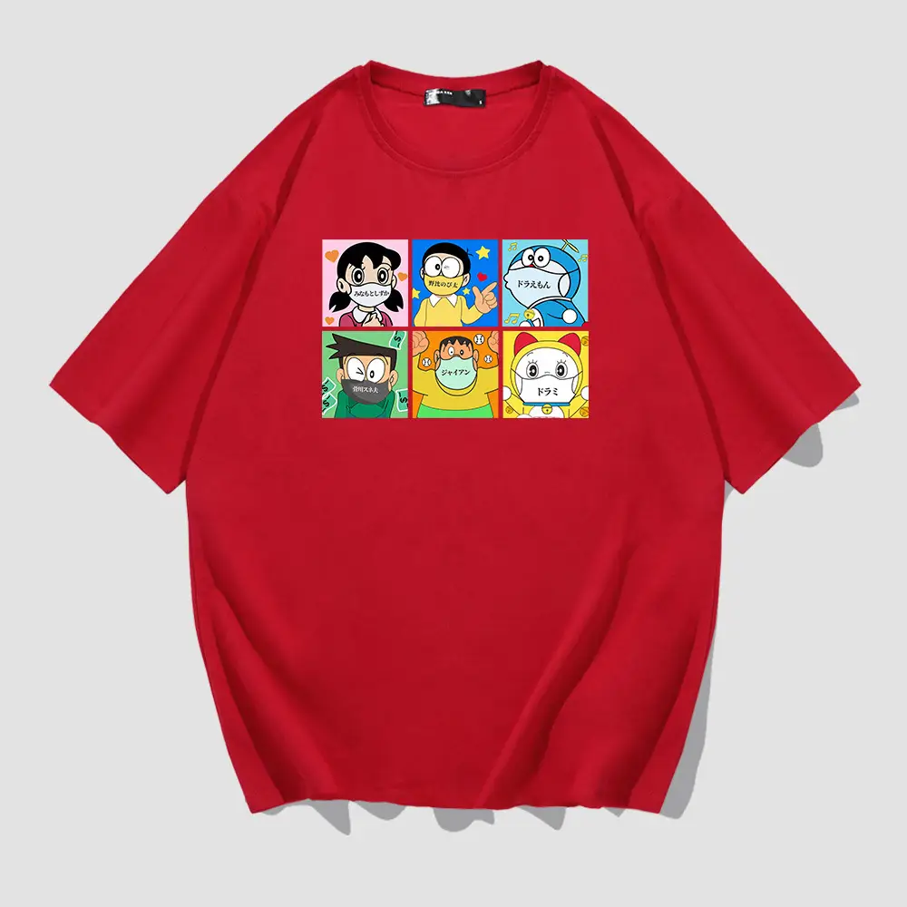 Red Ding-Dang Cat T-Shirt for Men Women Summer Wear - Image 4