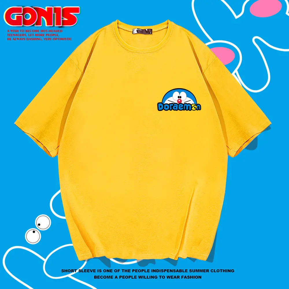 Men Women Red Dinosaur Cartoon T-Shirt Summer Casual