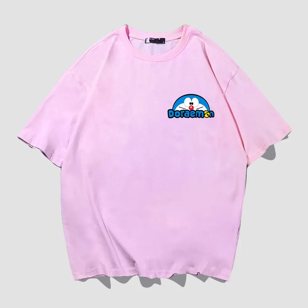 Men Women Red Dinosaur Cartoon T-Shirt Summer Casual