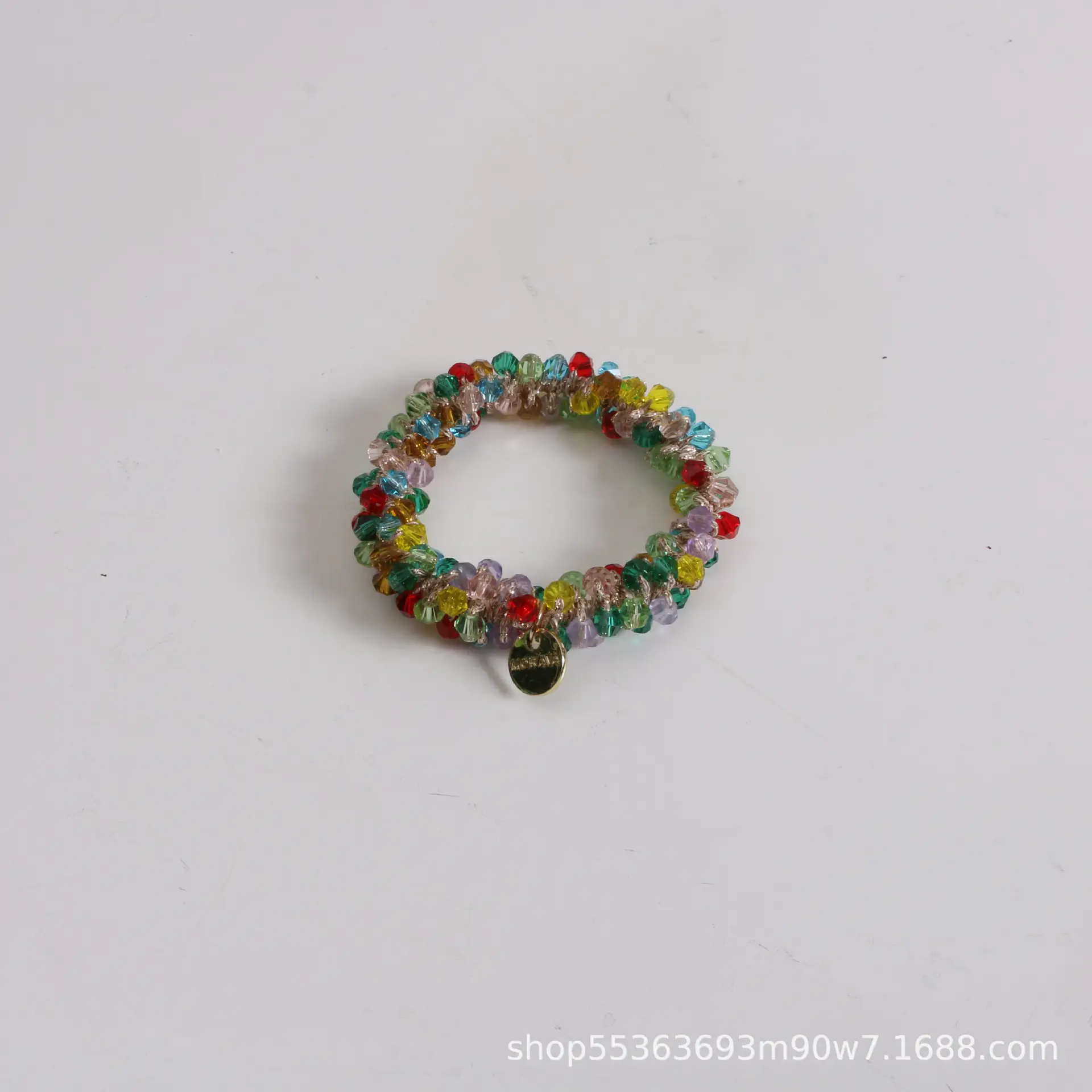 Pearl Crystal Hair Rope with Gold Bell - Image 11