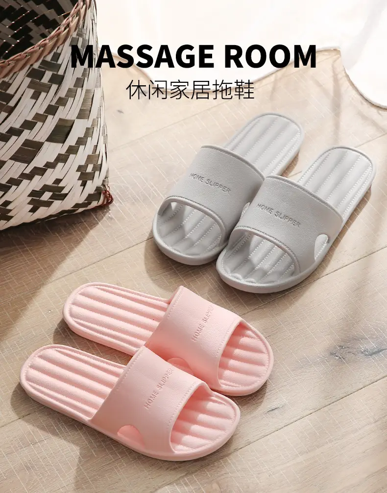 Slippers for Women Summer Home Indoor Bath Non-Slip Home Bathroom Soft Bottom Home Couple Slippers Men Summer — feature 1