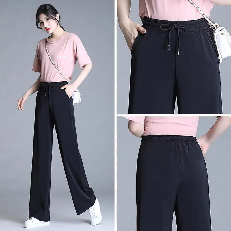 Orange Wide Leg Pants for Women 2025 Summer - Image 18