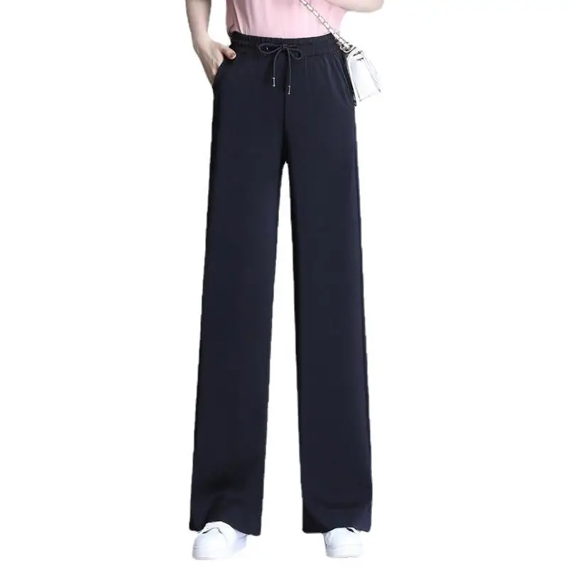 Orange Wide Leg Pants for Women 2025 Summer - Image 19