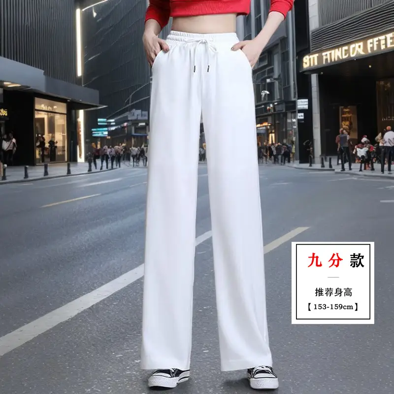 Orange Wide Leg Pants for Women 2025 Summer - Image 10