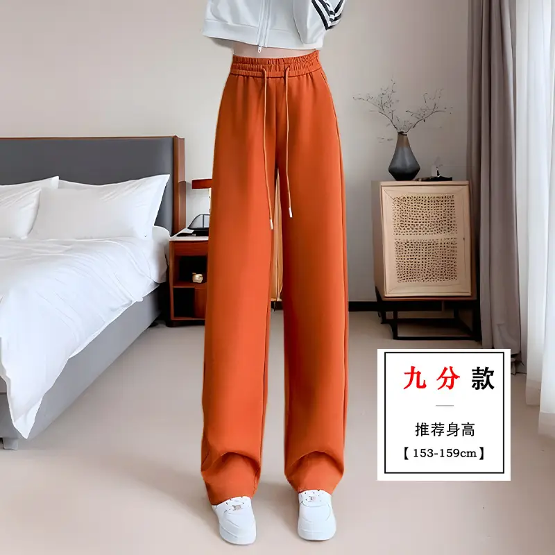 Orange Wide Leg Pants for Women 2025 Summer - Image 13