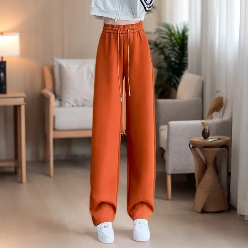 Orange Wide Leg Pants for Women 2025 Summer - Image 6