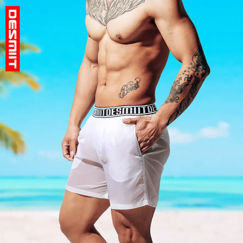 Men's White Ultra-Thin Cross-Border Shorts S7072 - Image 3