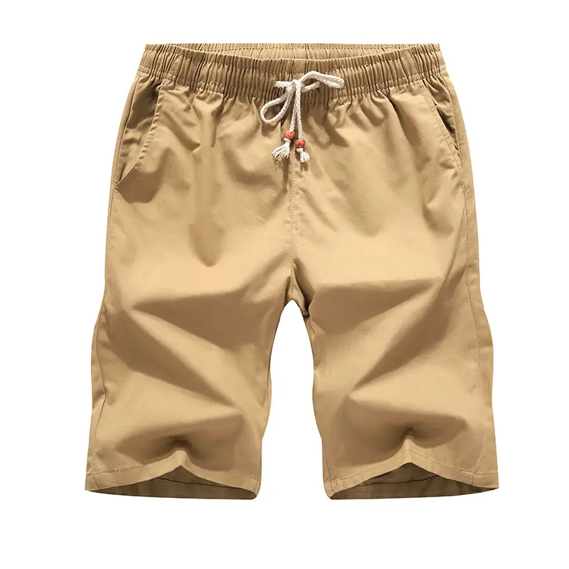 Men's Cotton Casual Shorts White Blue Black - Image 11