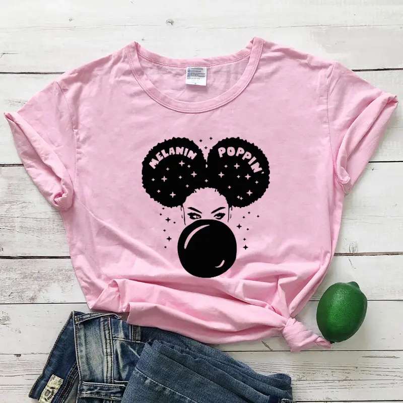 Melanin Popin T-Shirt Green Short Sleeve - Image 6