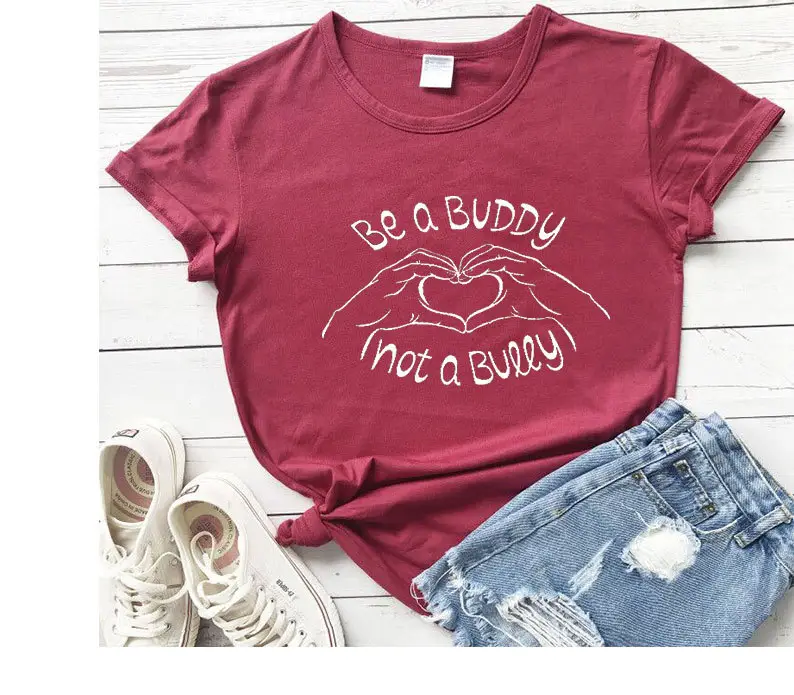 Be a Buddy Not A Fashion T-Shirt Grey - Image 10