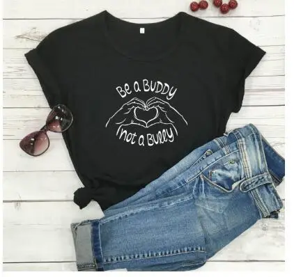 Be a Buddy Not A Fashion T-Shirt Grey - Image 2