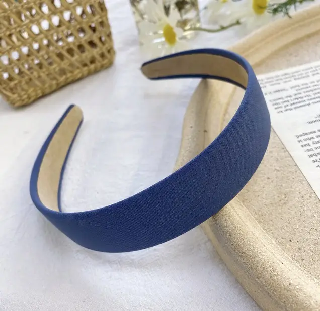 Vintage Floral Plaid Wide Edge Hairband - Image 12