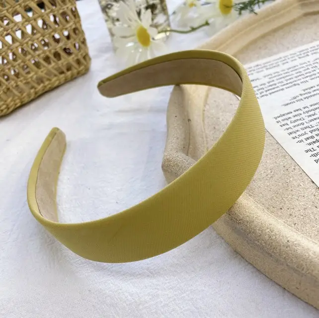 Vintage Floral Plaid Wide Edge Hairband - Image 6
