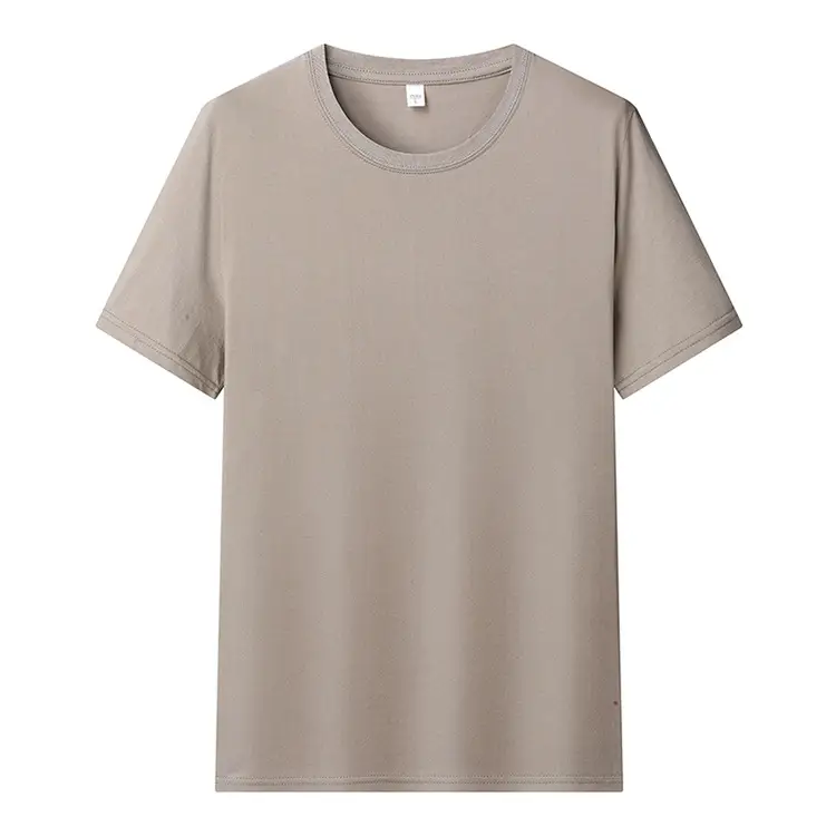 White Round Neck Short Sleeve T-Shirt for Men — feature 18