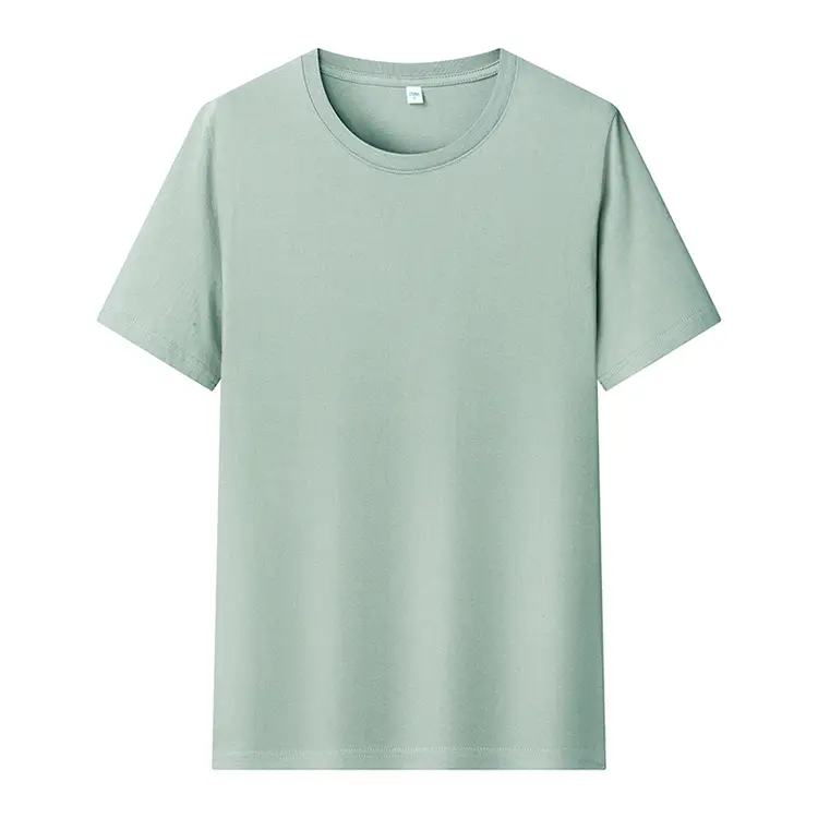 White Round Neck Short Sleeve T-Shirt for Men — feature 19