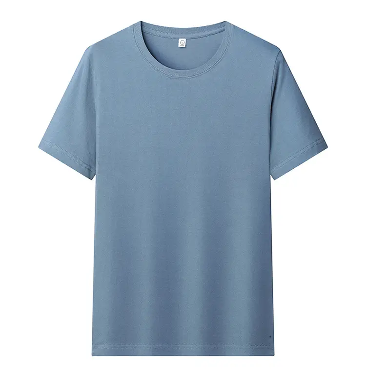 White Round Neck Short Sleeve T-Shirt for Men — feature 22