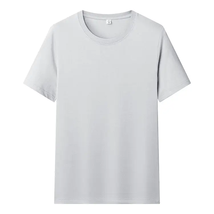 White Round Neck Short Sleeve T-Shirt for Men — feature 31