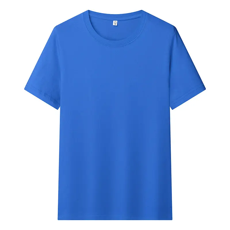 White Round Neck Short Sleeve T-Shirt for Men - Image 10