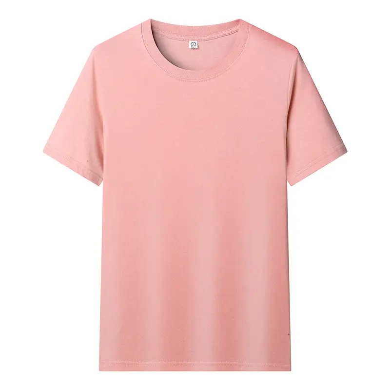 White Round Neck Short Sleeve T-Shirt for Men - Image 13