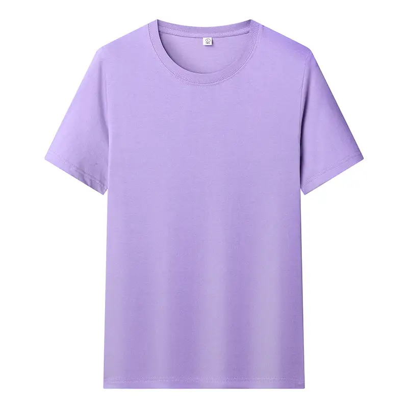 White Round Neck Short Sleeve T-Shirt for Men - Image 16