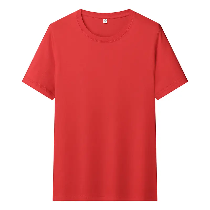White Round Neck Short Sleeve T-Shirt for Men - Image 4