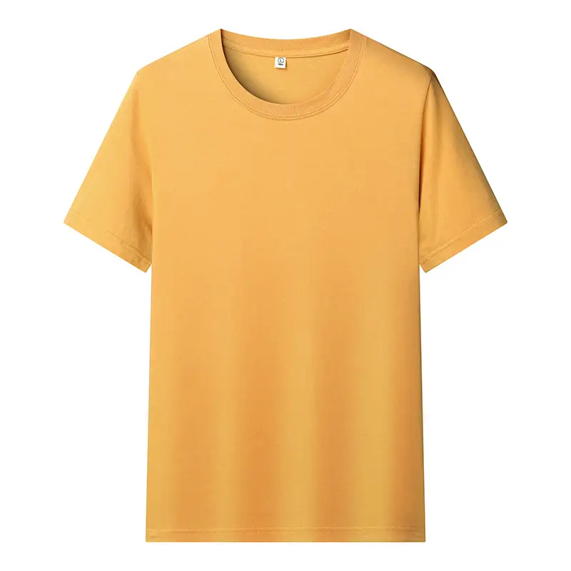 White Round Neck Short Sleeve T-Shirt for Men - Image 6