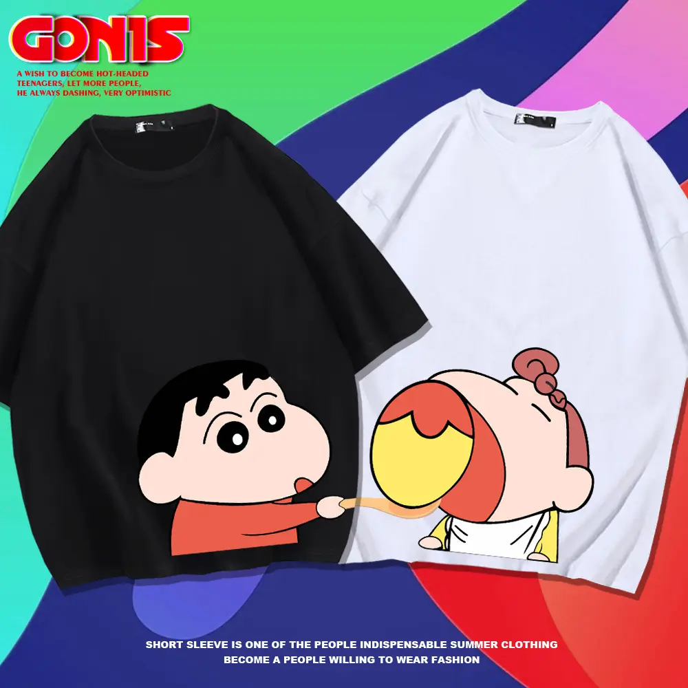 Red Cartoon Print T-Shirt for Men Women - Image 13