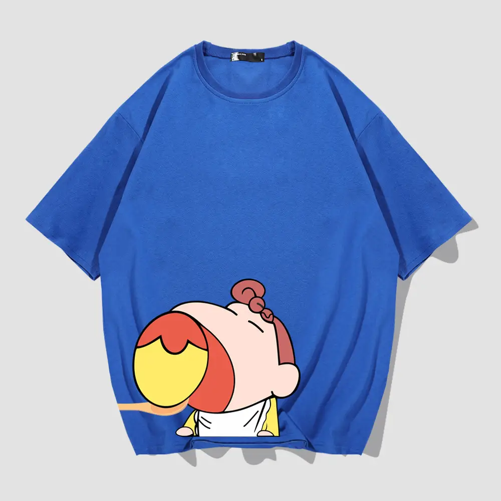 Red Cartoon Print T-Shirt for Men Women - Image 11