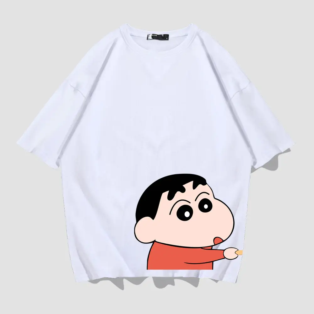 Red Cartoon Print T-Shirt for Men Women - Image 2
