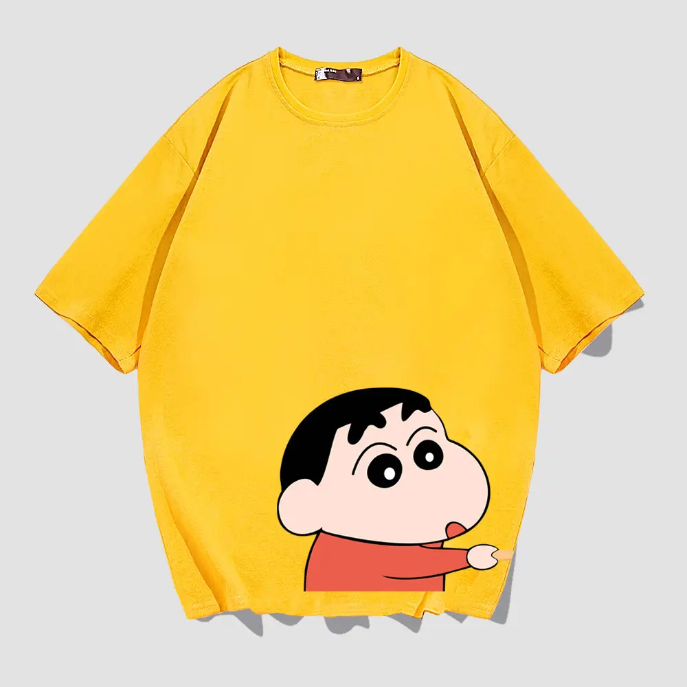 Red Cartoon Print T-Shirt for Men Women - Image 3