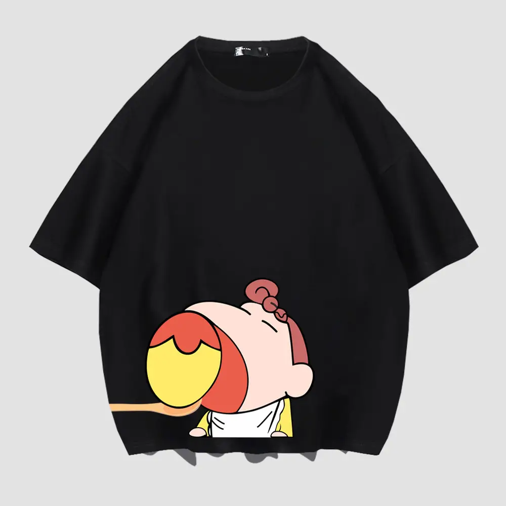 Red Cartoon Print T-Shirt for Men Women - Image 7