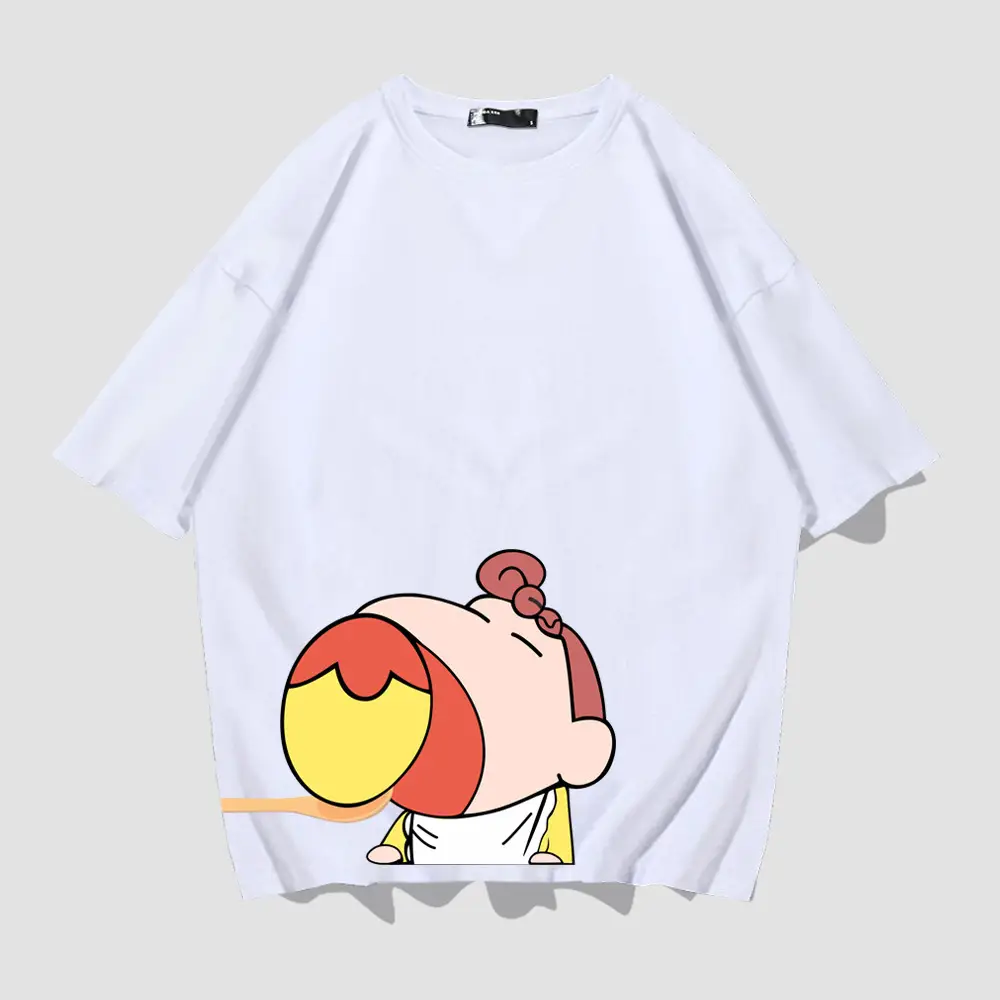 Red Cartoon Print T-Shirt for Men Women - Image 8