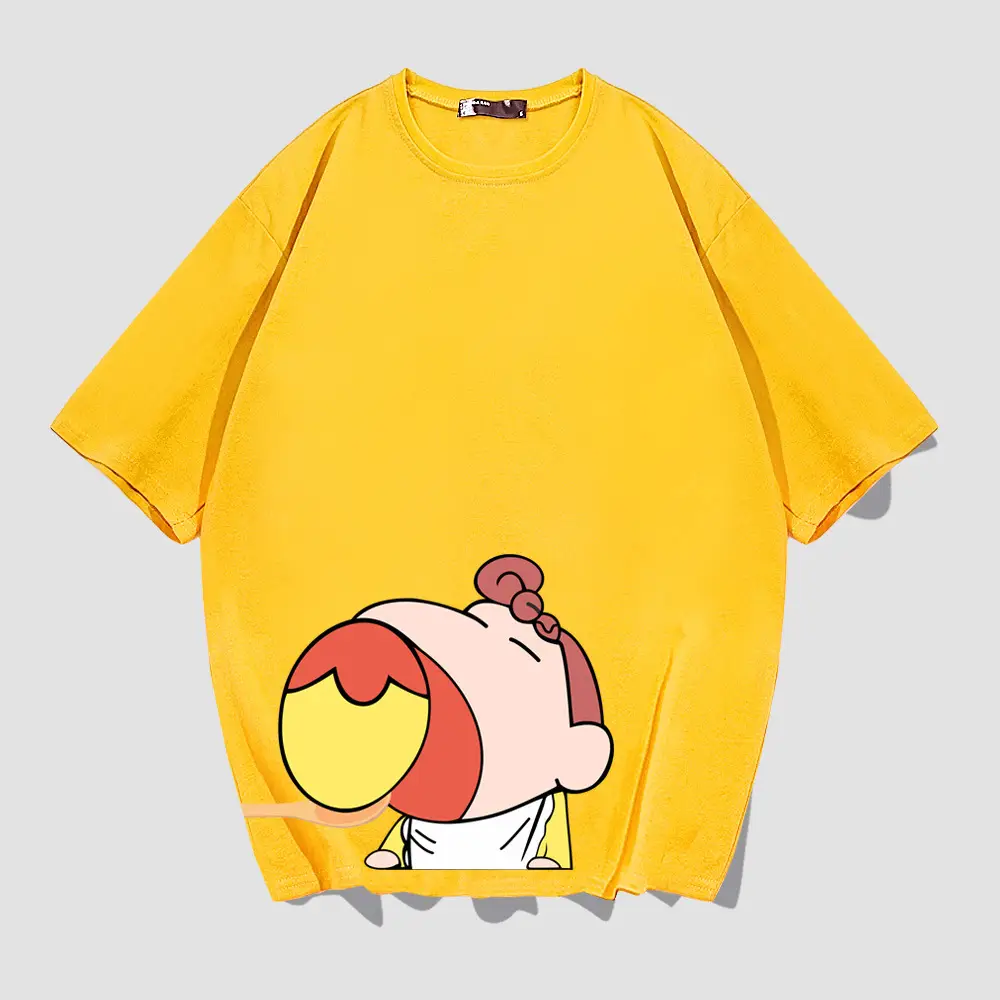 Red Cartoon Print T-Shirt for Men Women - Image 9