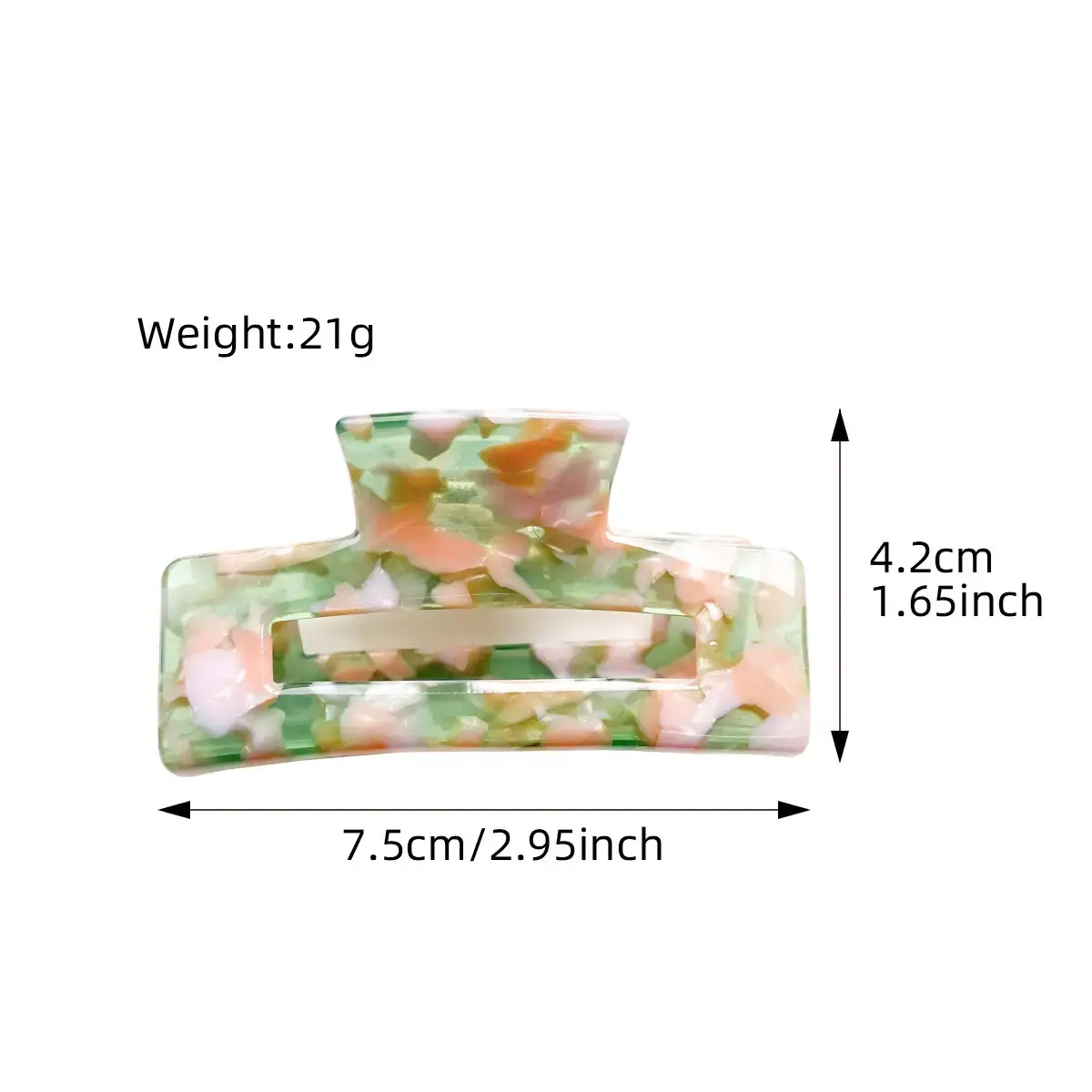 Elegant Square Hair Grab Clip for Women - Image 19