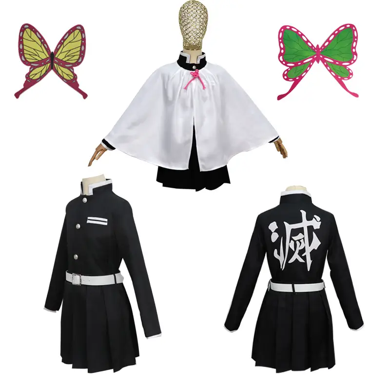 Kimetsu No Yaiba Nezuko Kamado Cosplay Suit Maroon Green — feature 32