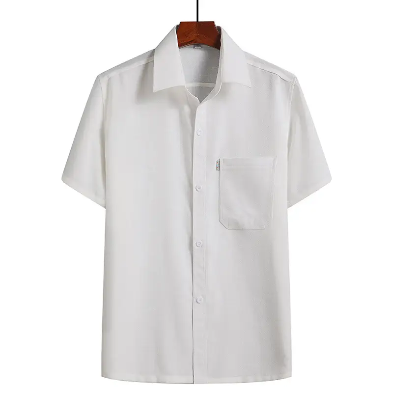 Men Linen Chinese Style Shirt & Pants Set White Elderly Suit - Image 24