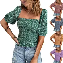 Women Summer Shorts Black Green Pink High Waist Button — feature 7