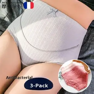 Pink Striped T-Shirt for Pregnant Women Short Sleeve — feature 15