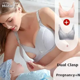 Pink Striped T-Shirt for Pregnant Women Short Sleeve — feature 5