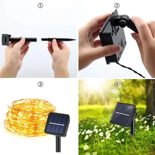Solar Dragonfly LED String Lights for Outdoor Garden Decor — feature 13