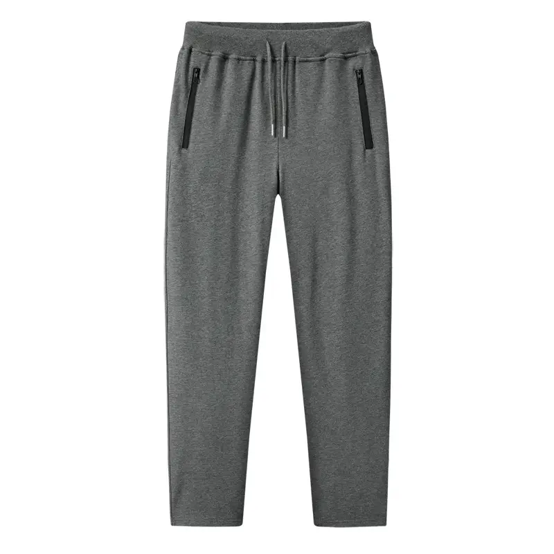 Men Black Knitted Sports Pants Large - Image 4
