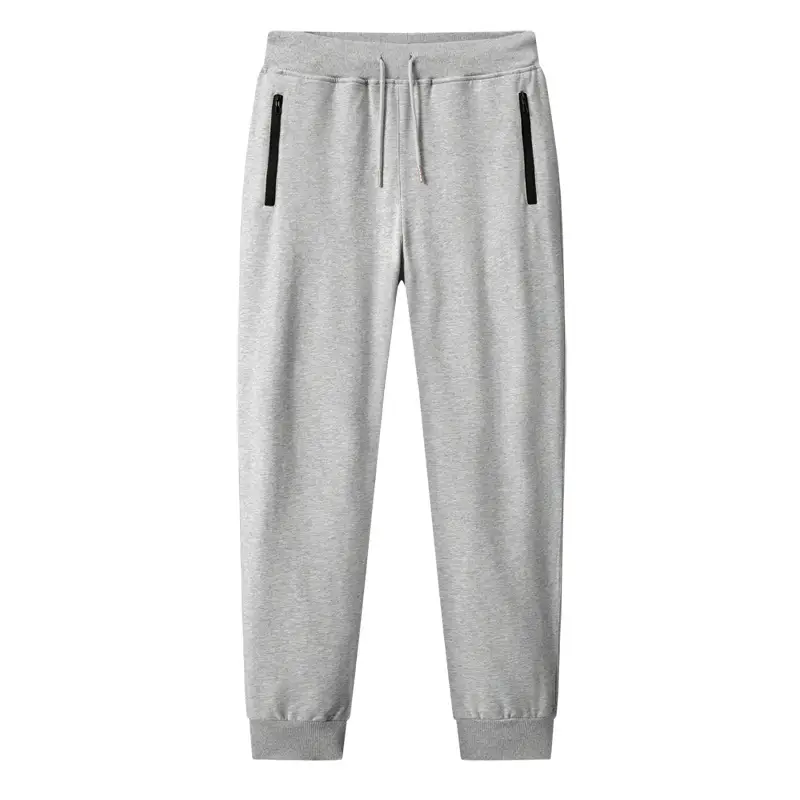 Men Black Knitted Sports Pants Large - Image 7