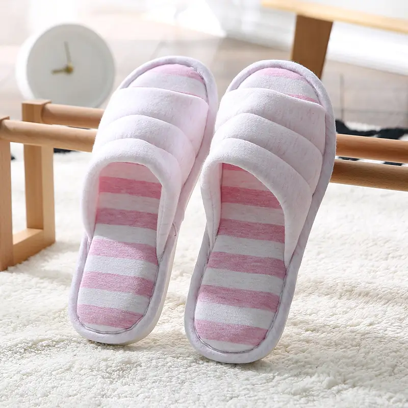 New Style Cotton and Linen Household Couple Indoor Silent Wood Floor Non-Slip Summer Stall Slippers Fashionable Men's and Women's Slippers - Image 3