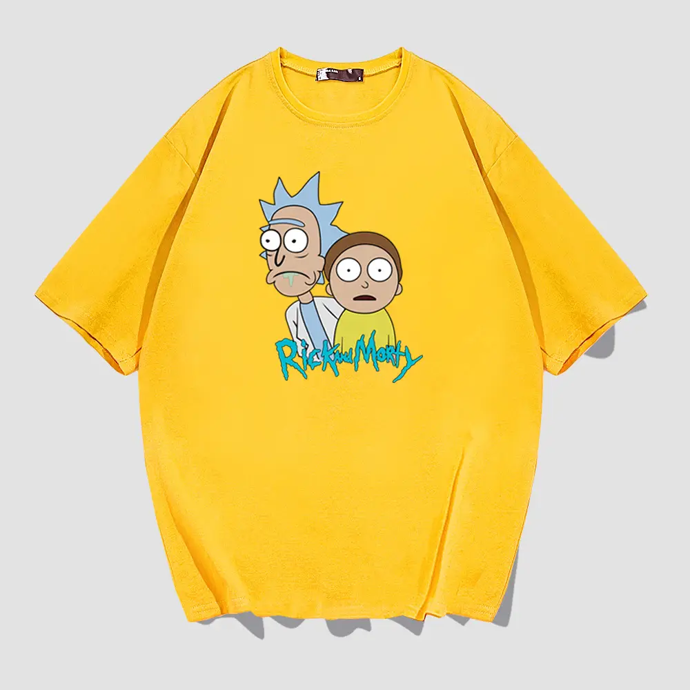 Rick and Morty Short Sleeve T-Shirt Yellow - Image 3