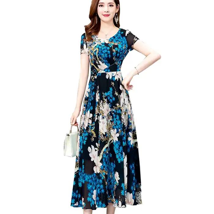 Long Floral Skirt Summer Dress 2019