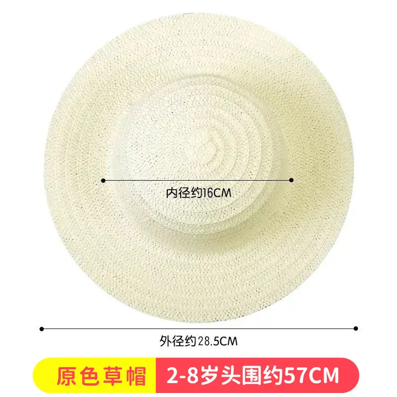 Kids Straw Hat DIY Painted Panda Design - Image 13